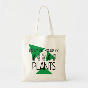 Easily Distracted By Plants shopping bag