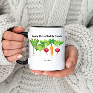 Easily Distracted By Plants / Vegetable Gardener Coffee Mug