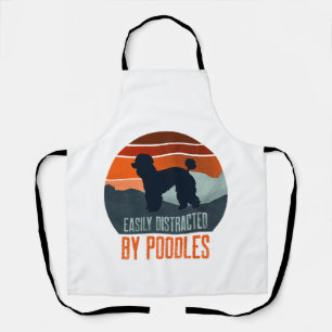 Easily Distracted By Poodles Dog Walking Apron