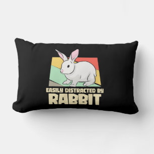 Easily Distracted By Rabbit Lumbar Cushion