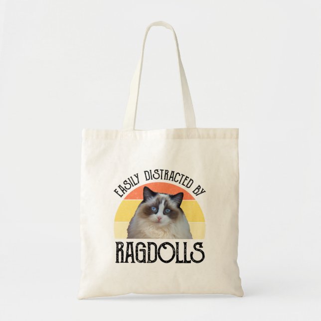 Easily Distracted By Ragdolls Tote Bag (Front)