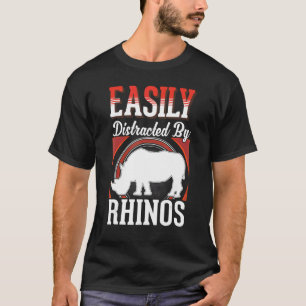 Easily distracted by Rhinos T-Shirt