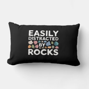 Easily Distracted By Rocks  Lumbar Cushion