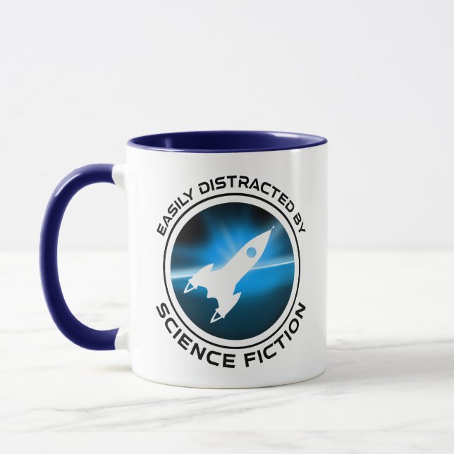 Easily Distracted By Science Fiction Mug (Left)