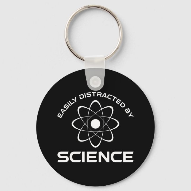 Easily Distracted By Science Key Ring (Front)