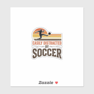 Easily Distracted By Soccer Vintage Shirt Design_1