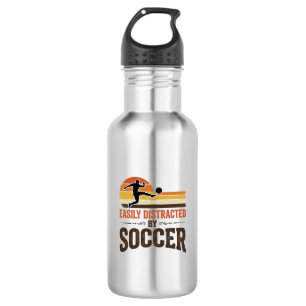 Easily Distracted By Soccer Vintage Shirt Design_1 532 Ml Water Bottle