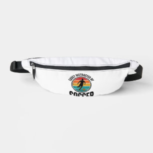 Easily Distracted By Soccer Vintage Shirt Design ( Bum Bags