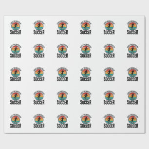 Easily Distracted By Soccer Vintage Shirt Design ( Wrapping Paper