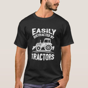 Easily Distracted By Tractors 001 T-Shirt