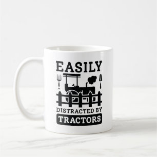 Easily Distracted By Tractors Coffee Mug