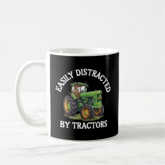 Easily Distracted By Tractors Coffee Mug