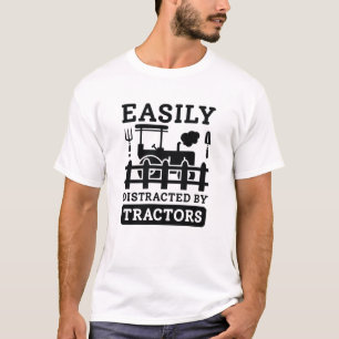 Easily Distracted By Tractors T-Shirt