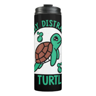 Easily Distracted By Turtles Alligator Snapping Thermal Tumbler
