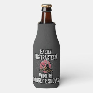 Easily Distracted by Wine and Murder Shows Bottle Cooler