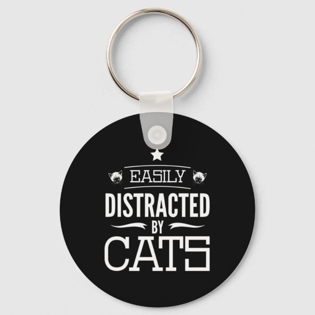 Easily Distracted Creative Key Ring (Front)