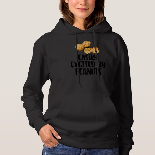 Easily Excited By Peanuts Tasty  Gender Reveal Lov Hoodie (Front)