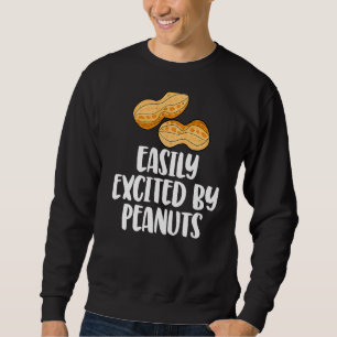 Easily Excited By Peanuts Tasty  Gender Reveal Lov Sweatshirt