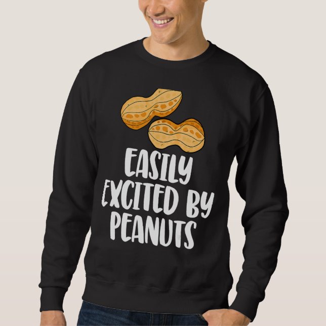 Easily Excited By Peanuts Tasty  Gender Reveal Lov Sweatshirt (Front)