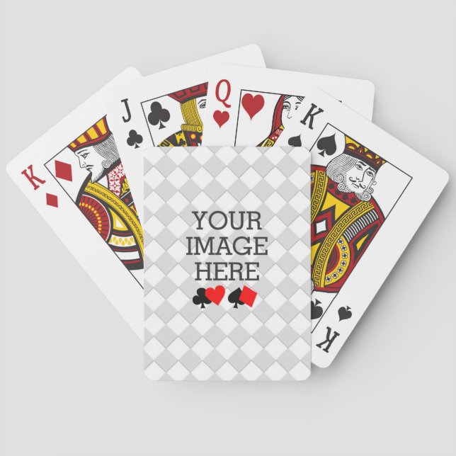 Easily Make Your Own Black and White in One Step Playing Cards (Back)