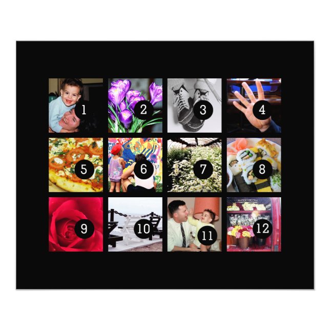 Easily Make Your Own Photo Art with 12 photos (Front)