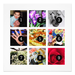 Easily Make Your Own Photo Art with 9 images Print