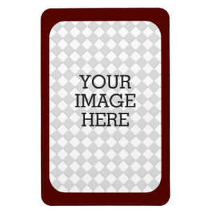 Easily Make Your Own Photo Display in Burgundy Magnet
