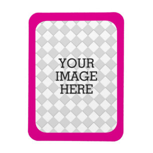 Easily Make Your Own Photo Display Pink Fuchsia Magnet