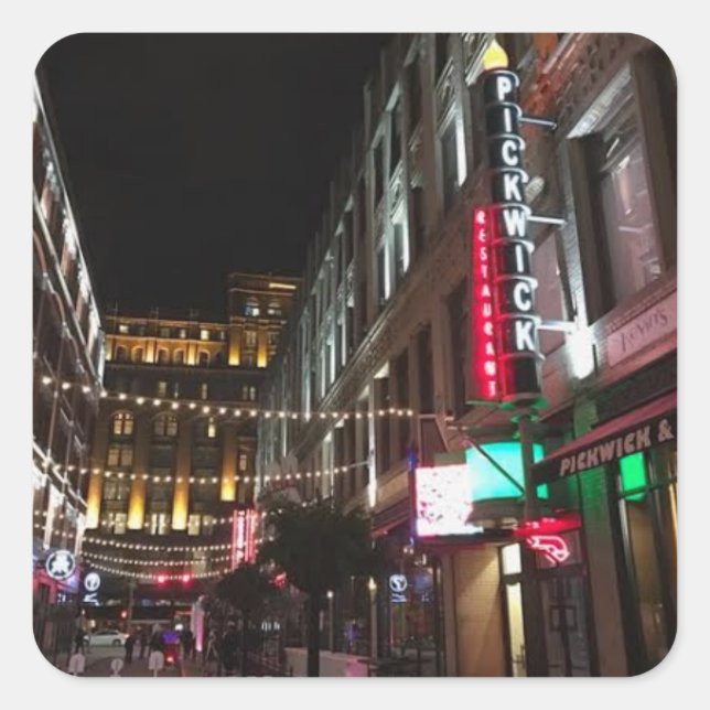 East 4th Street, Cleveland, Ohio Photo Sticker (Front)