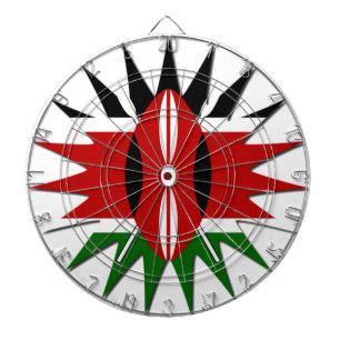 East African Constellation Kenyan Flag Star Design Dartboard