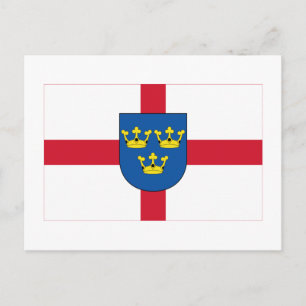 East Anglia Flag Postcard