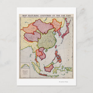 East AsiaPanoramic MapEast Asia Postcard