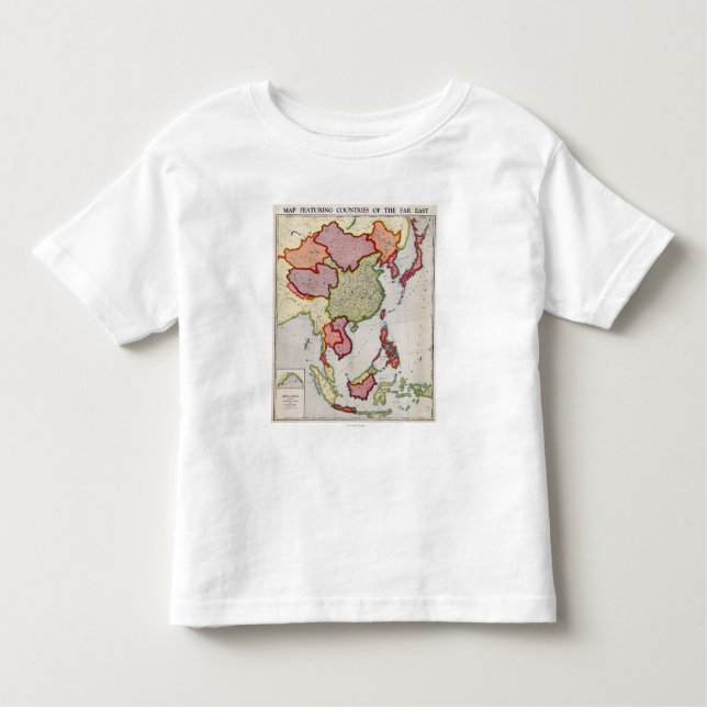 East AsiaPanoramic MapEast Asia Toddler T-Shirt (Front)