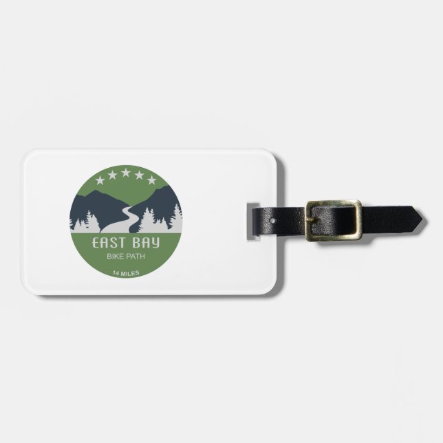 East Bay Bike Path Luggage Tag (Front Horizontal)