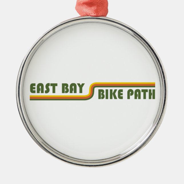 East Bay Bike Path Metal Ornament (Front)