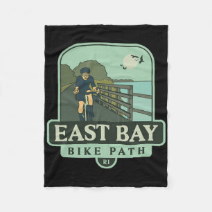 East Bay Bike Path - Rhode Island (cycling) Fleece Blanket