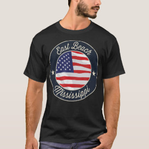 East Beach - Patriotic Mississippi Souvenir T-Shir T-Shirt