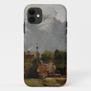 East Bergholt Church from Church Street (oil on pa iPhone 11 Case