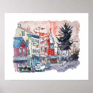 "East Berlin Happy" by Larry Lerew 170420 Poster