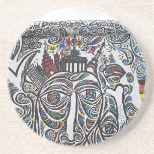 East Berlin Wall Graffiti Coaster