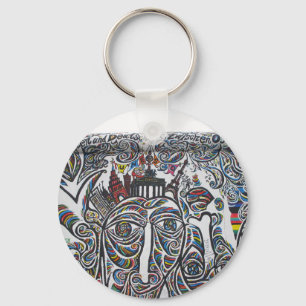 East Berlin Wall Graffiti Key Ring