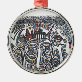 East Berlin Wall Graffiti Metal Ornament