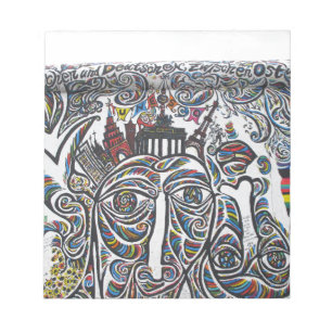 East Berlin Wall Graffiti Notepad