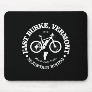 East Burke Funny East Burke Vermont Mountain Bikin Mouse Pad