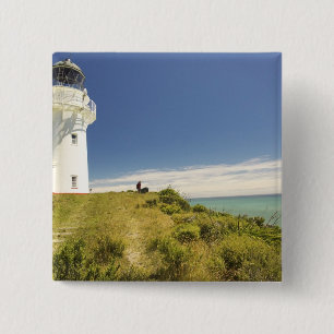 East Cape Lighthouse, Eastland, New Zealand 15 Cm Square Badge