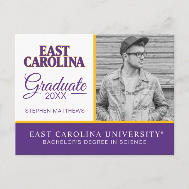 East Carolina University | East Carolina Announcement Postcard (Front)
