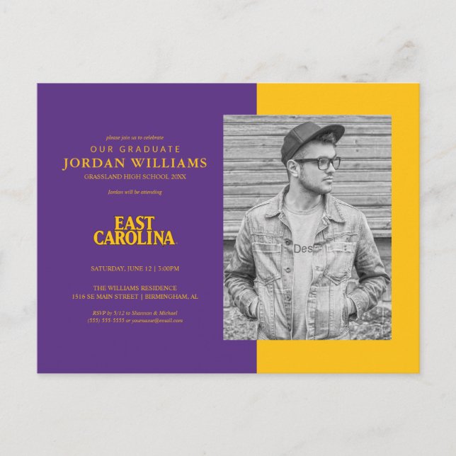 East Carolina University | East Carolina Announcement Postcard (Front)