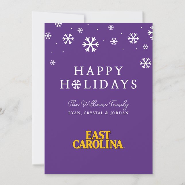 East Carolina University | East Carolina Holiday Card (Front)