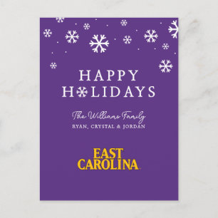 East Carolina University East Carolina Holiday Postcard