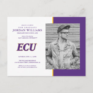 East Carolina University   ECU Logo Announcement Postcard